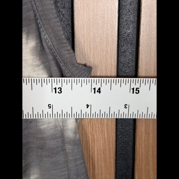 Z Supply Dress XS Womens Gray Tie Dye V Neck Sleeveless Midi Sheath - Picture 3 of 6